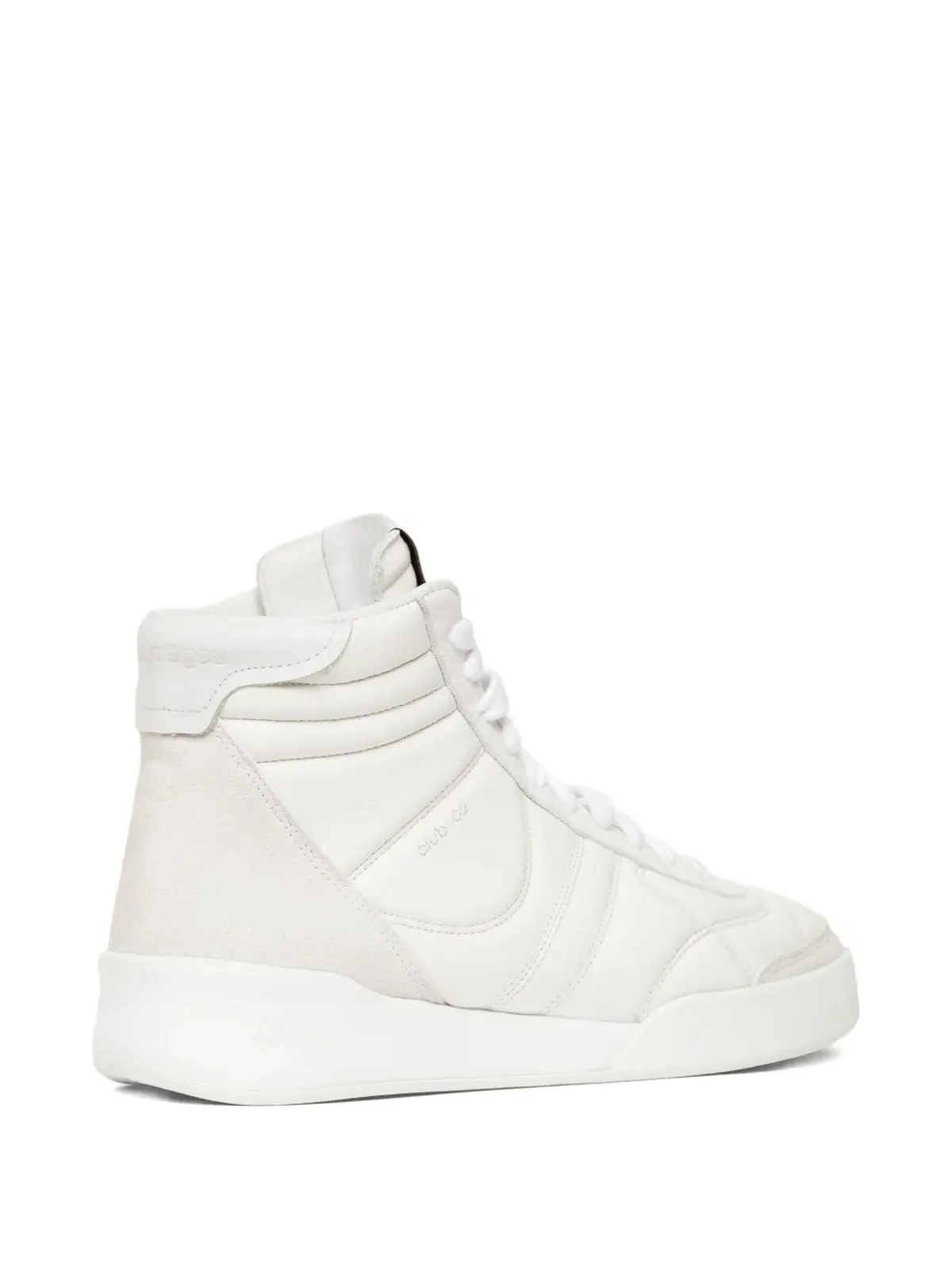 Courrèges パッド入りレザースニーカー - 画像5