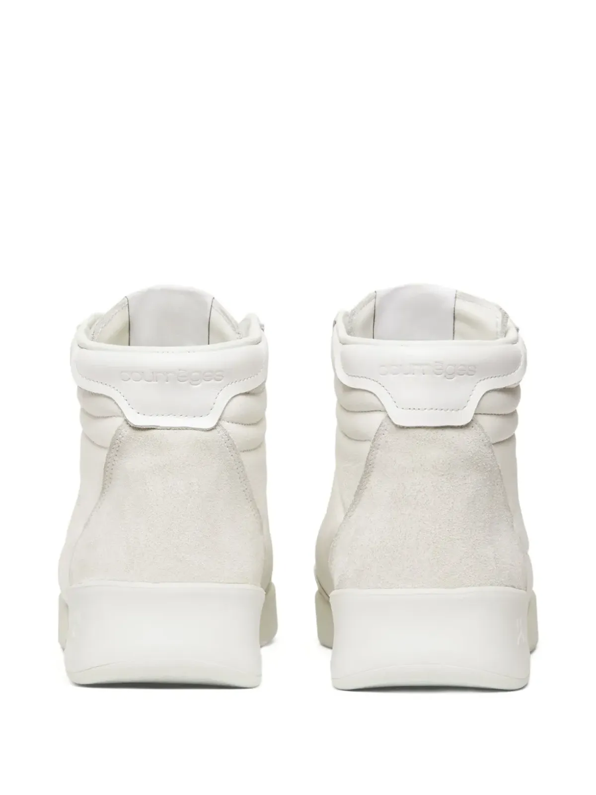 Courrèges パッド入りレザースニーカー - 画像3