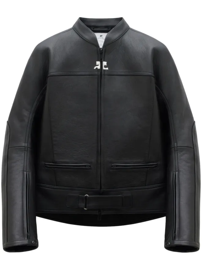 Courrèges Courrèges スキューバレザー ボンバージャケットの商品画像