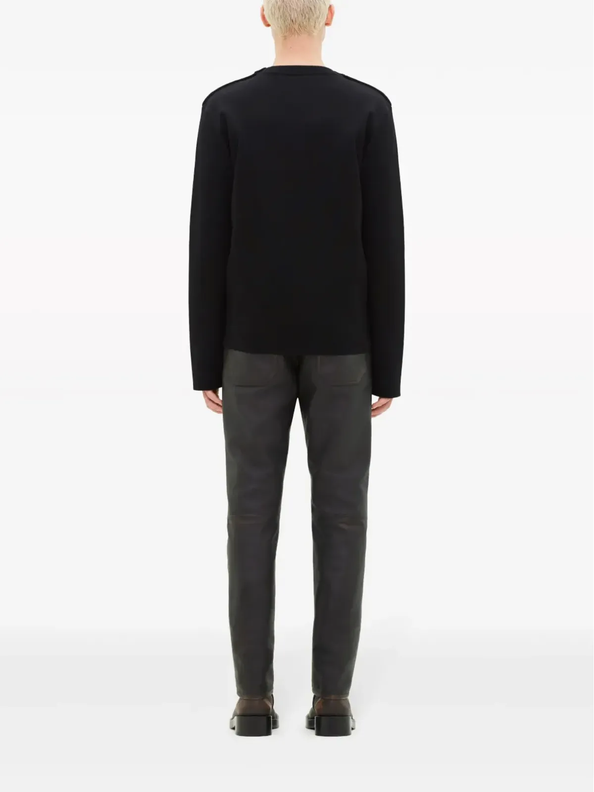 Courrèges ロゴパッチ付きボタン留めセーター - 画像4