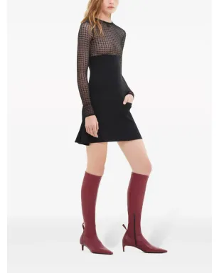 Courrèges レースパネルドミニドレス - サムネイル3