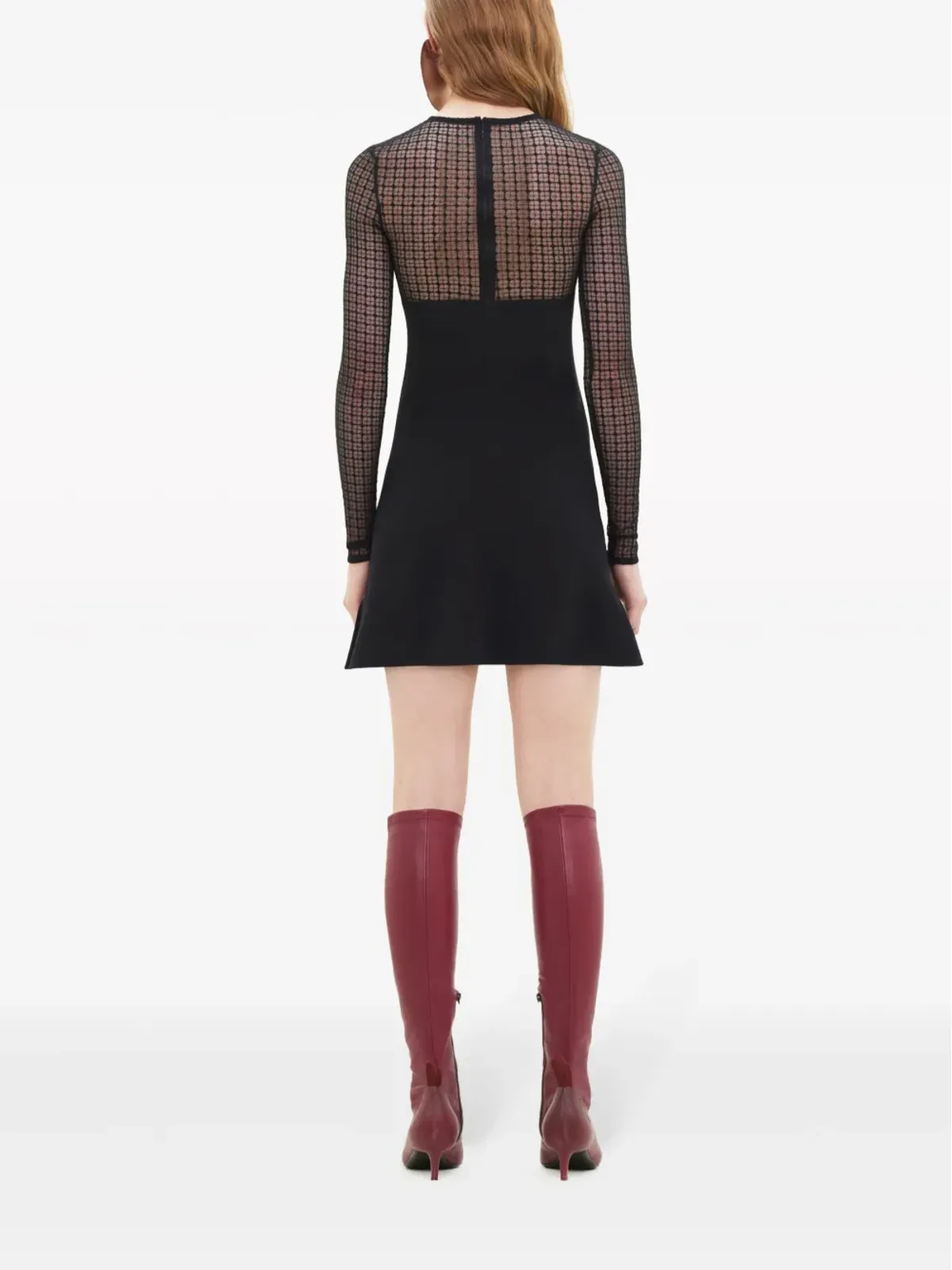 Courrèges レースパネルドミニドレス - 画像4