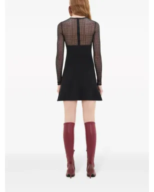 Courrèges レースパネルドミニドレス - サムネイル4