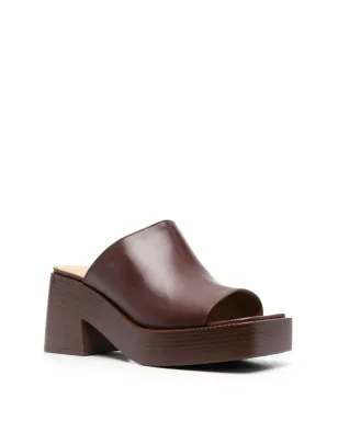 Tod's レザー プラットフォームサンダル - サムネイル2