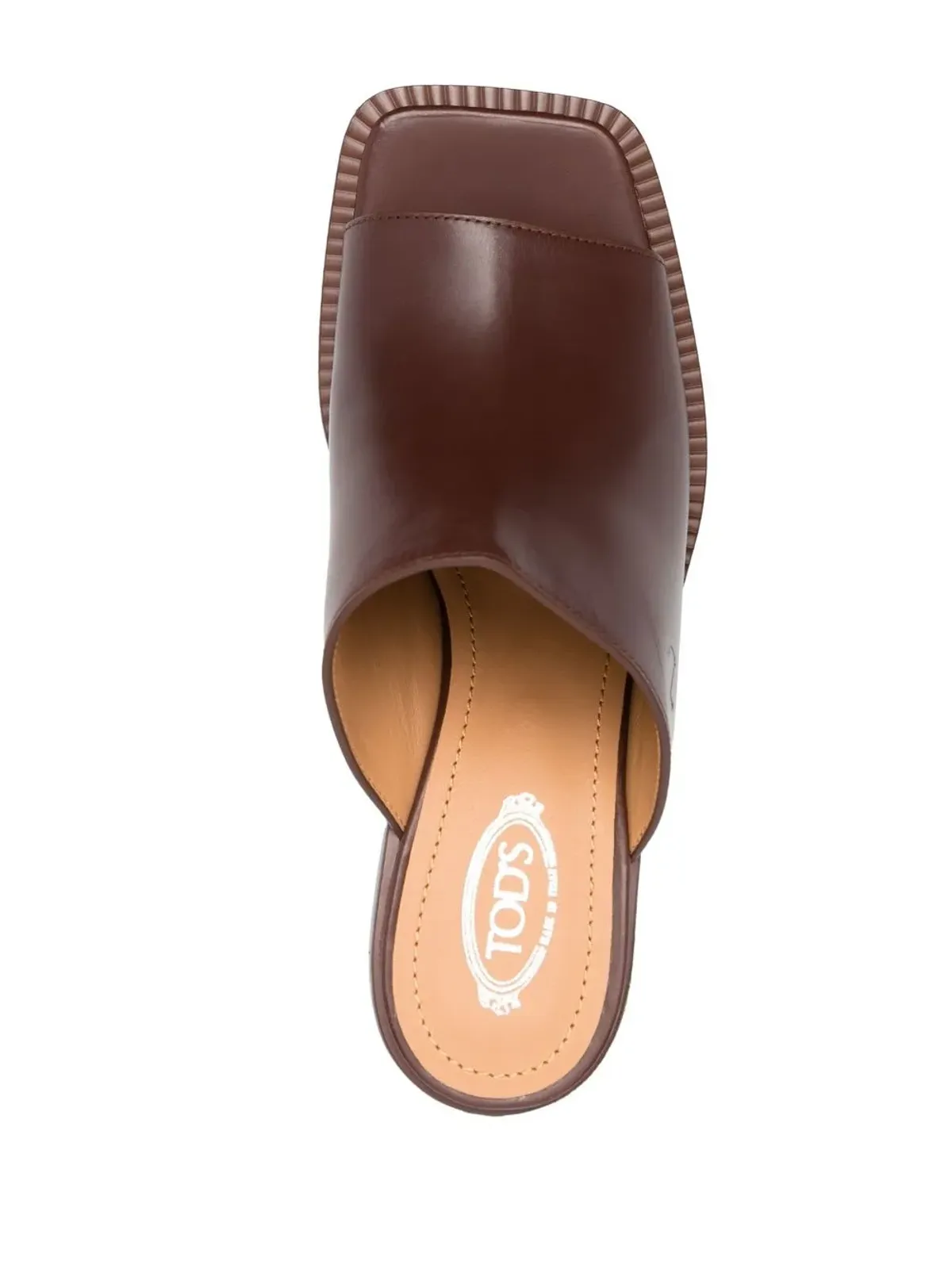 Tod's レザー プラットフォームサンダル - 画像4