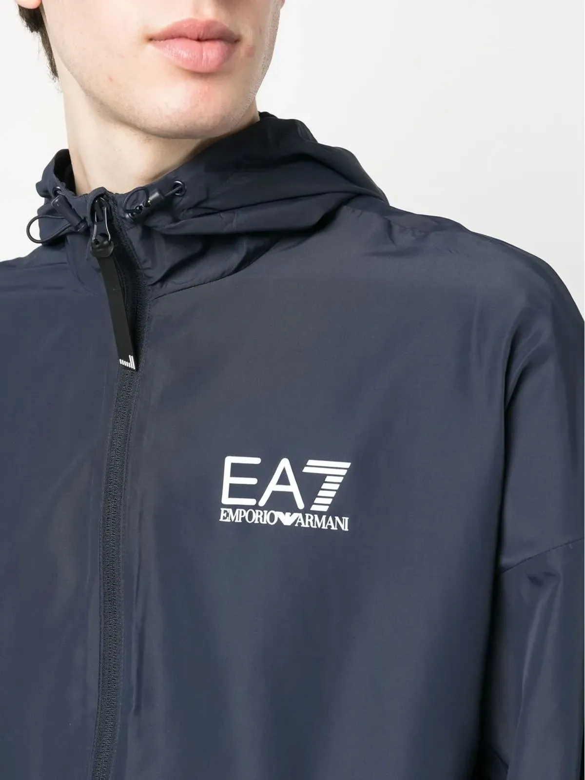 Ea7 Emporio Armani ロゴプリント トラックスーツ ブルー - 画像5