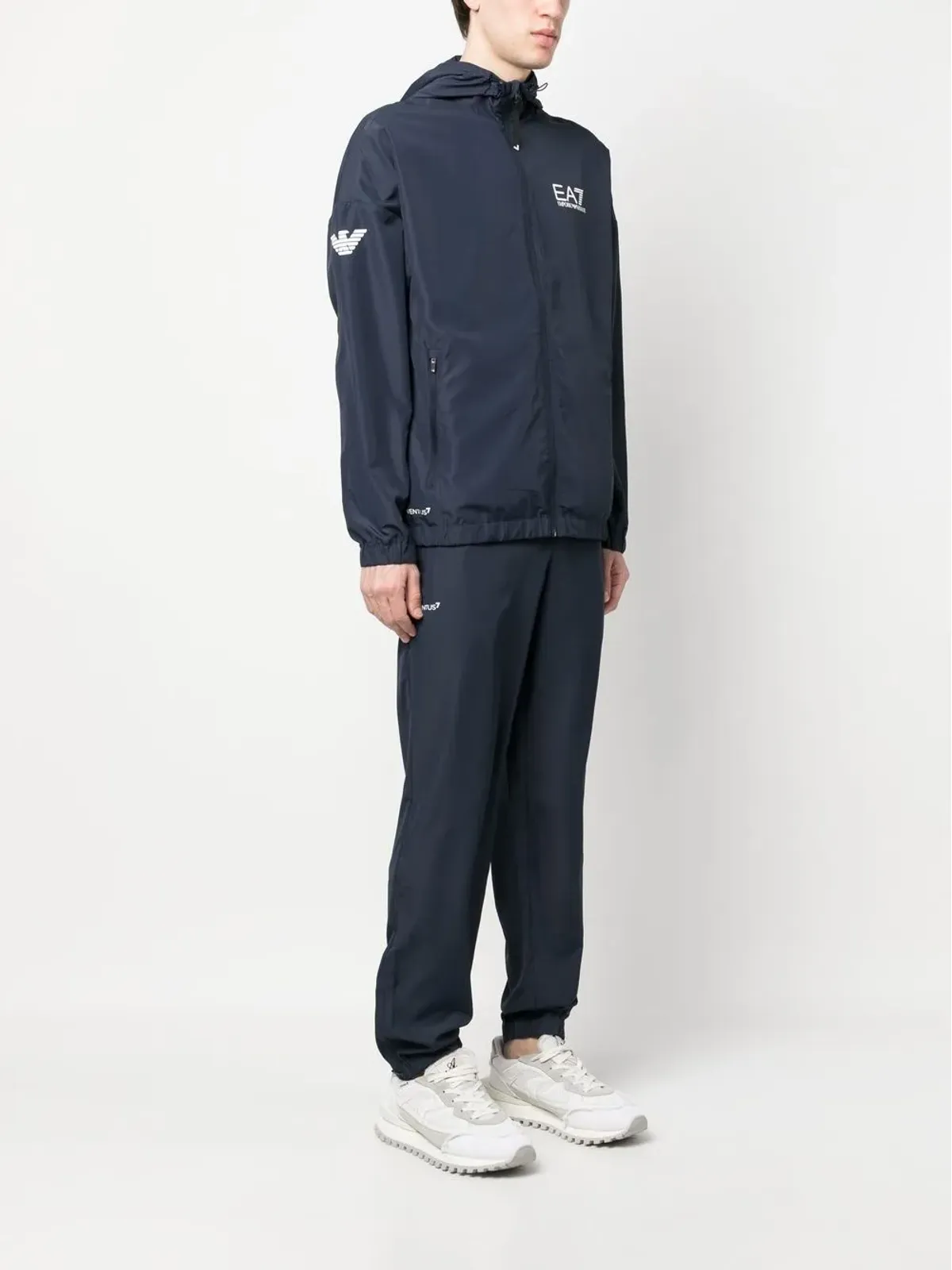 Ea7 Emporio Armani ロゴプリント トラックスーツ ブルー - 画像3