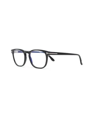TOM FORD Eyewear メガネ Tロゴ スクエアフレーム ブラック - サムネイル2