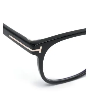 TOM FORD Eyewear メガネ Tロゴ スクエアフレーム ブラック - サムネイル3