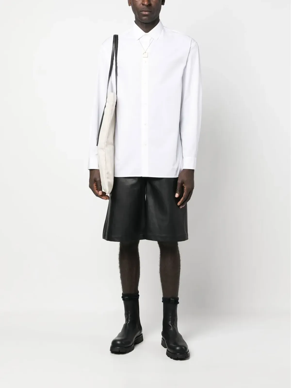 Jil Sander クラシックボタンアップ ロングスリーブシャツ - 画像2