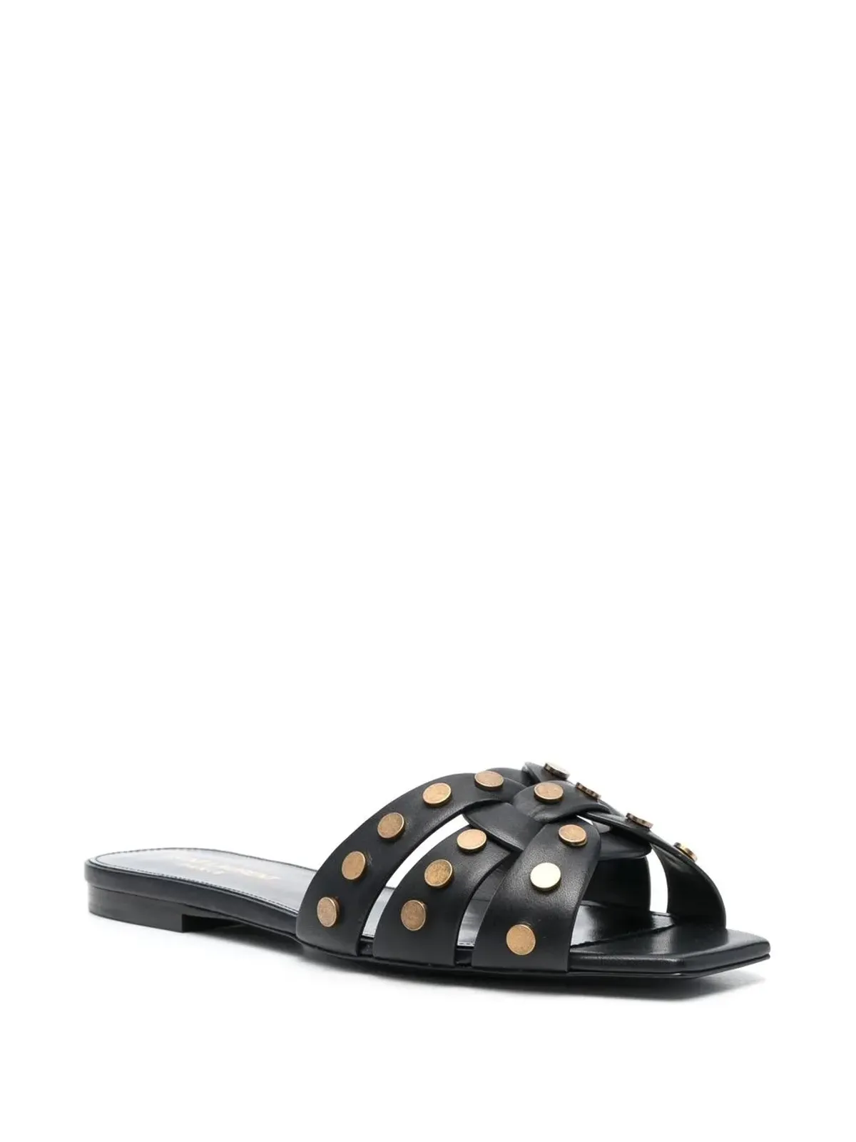 Saint Laurent スリップオン・スクエアトゥサンダル - 画像2
