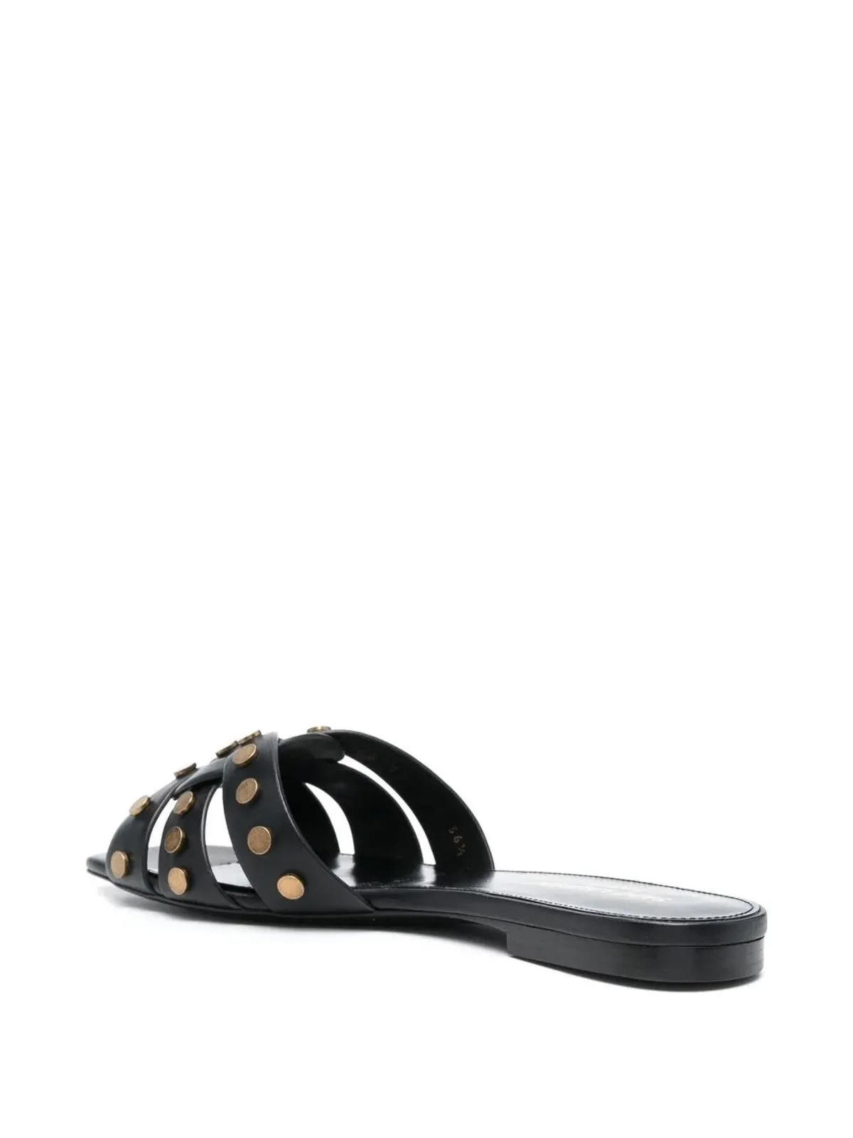 Saint Laurent スリップオン・スクエアトゥサンダル - 画像3