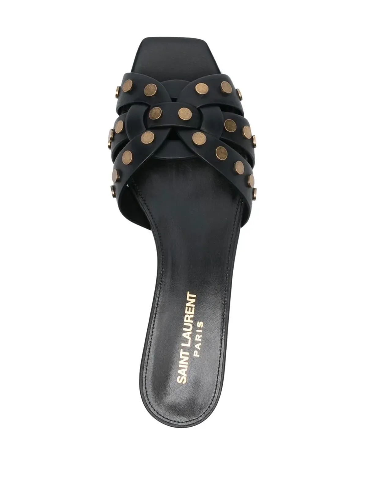 Saint Laurent スリップオン・スクエアトゥサンダル - 画像4