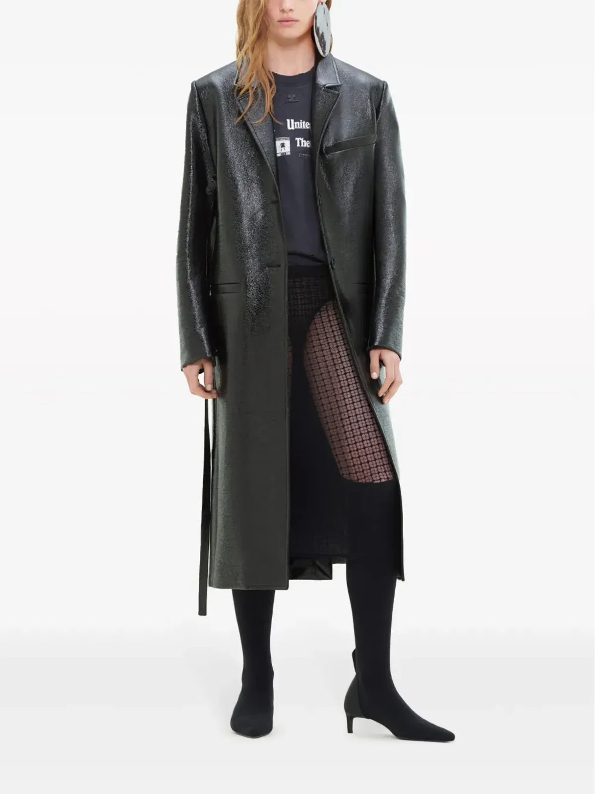 Courrèges ビニール ミッド丈 トレンチコート - 画像2