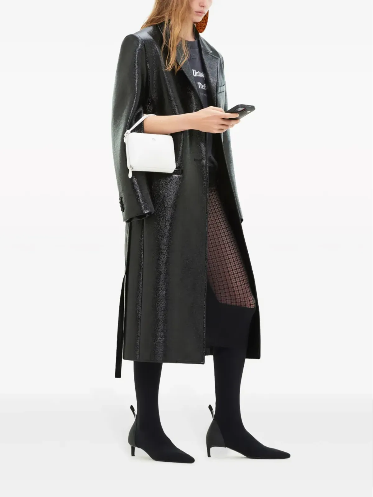 Courrèges ビニール ミッド丈 トレンチコート - 画像3