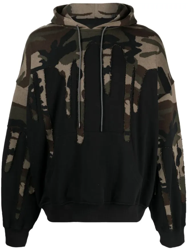 Mostly Heard Rarely Seen Mostly Heard Rarely Seen Extreme Drip カモフラージュ柄コットンフーディーの商品画像