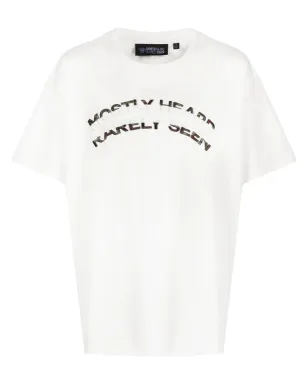 Mostly Heard Rarely Seen ロゴエンボス クルーネック Tシャツ - サムネイル1