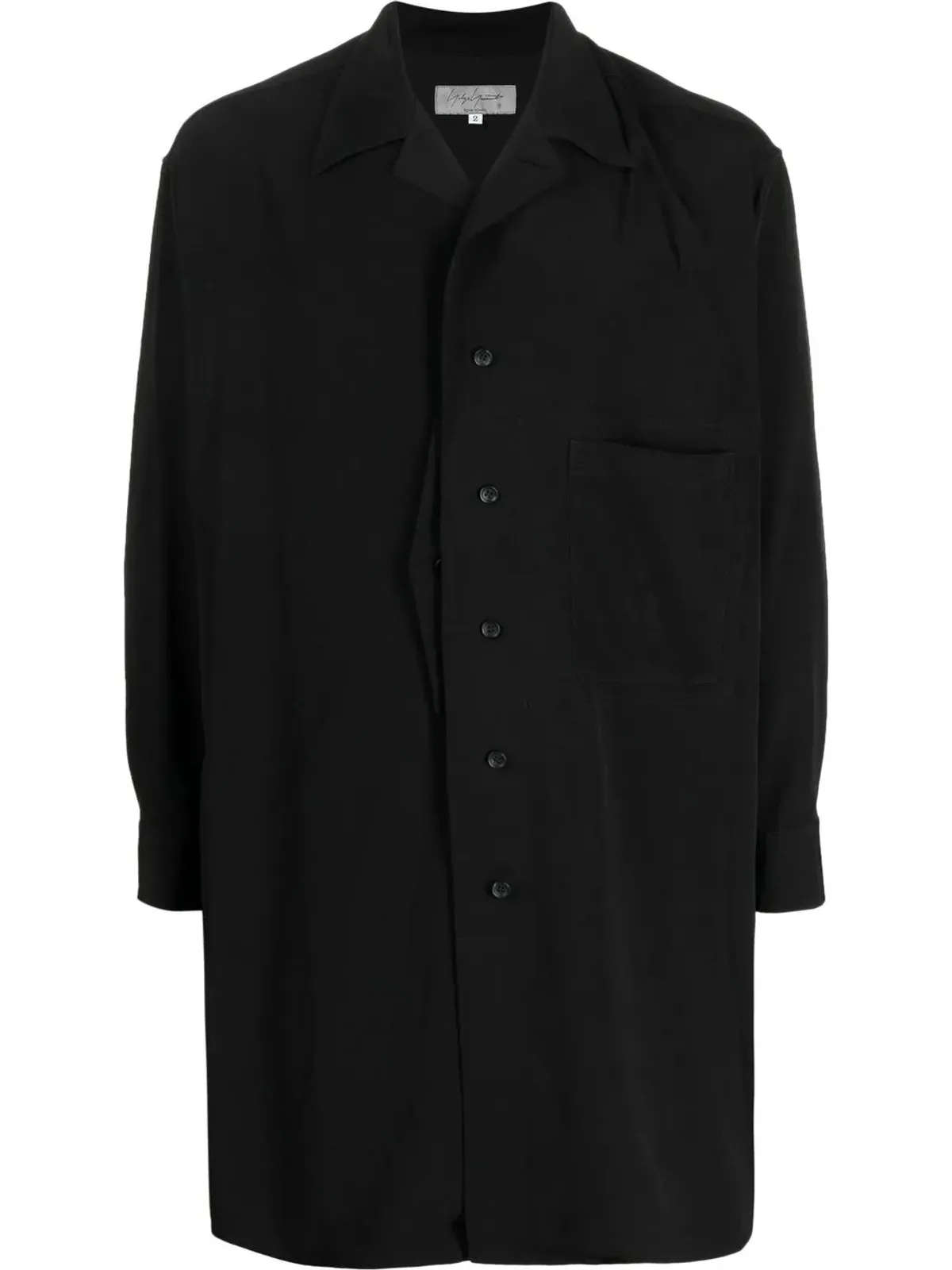 Yohji Yamamoto パッチポケット長袖シャツ - 画像1