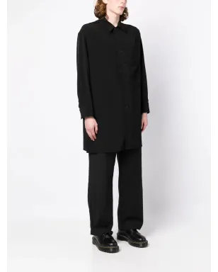Yohji Yamamoto パッチポケット長袖シャツ - サムネイル3
