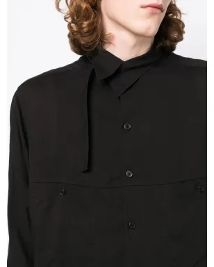 Yohji Yamamoto アシンメトリックカラー長袖シャツ - サムネイル5