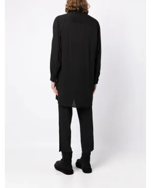 Yohji Yamamoto アシンメトリックカラー長袖シャツ - サムネイル4