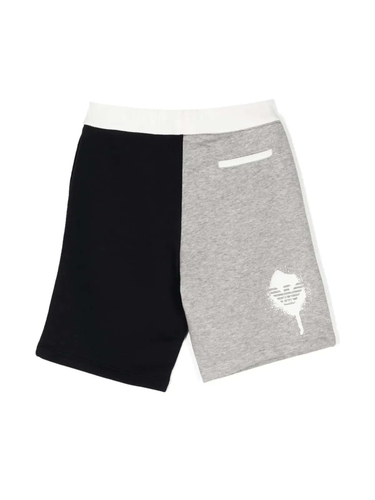 Emporio Armani Kids カラーブロック・トラックショーツ - 画像2
