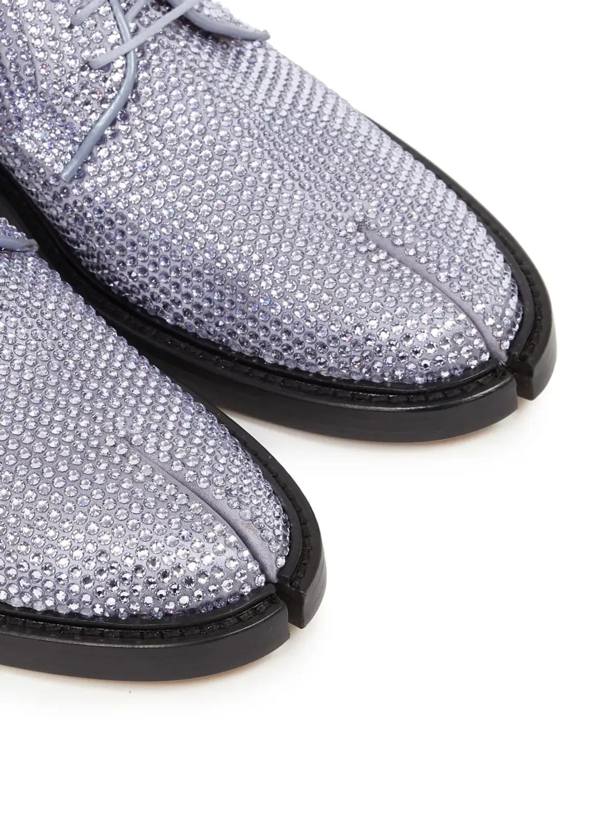 Maison Margiela タビ ラインストーン装飾 ダービーシューズ - 画像5