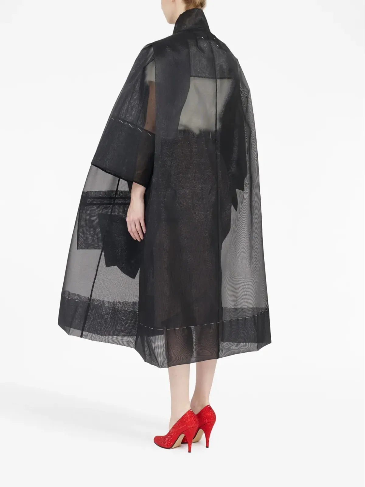 Maison Margiela ボウディテールのチュールコート - 画像5