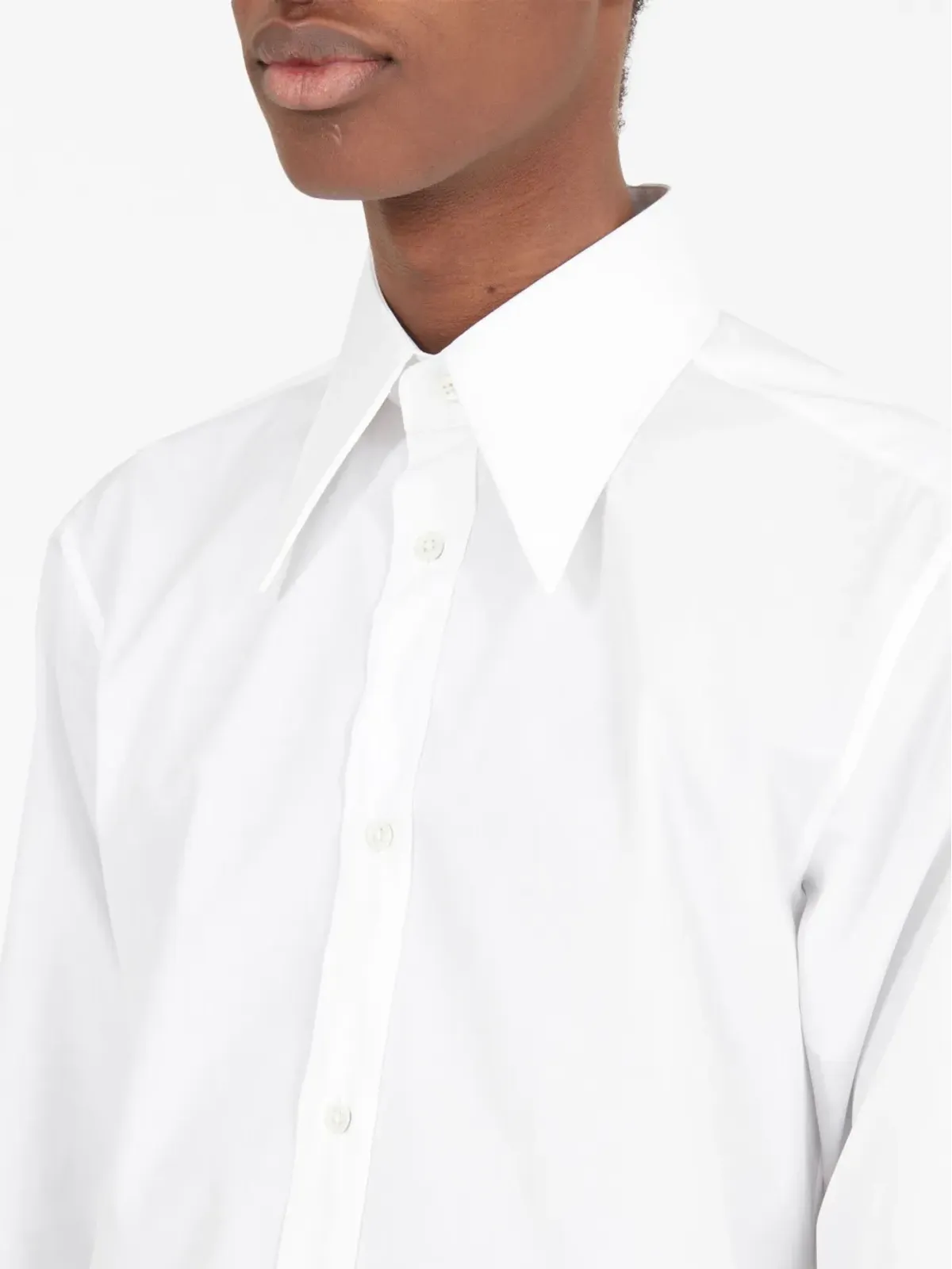 Maison Margiela ポインテッドカラー コットンシャツ - 画像5