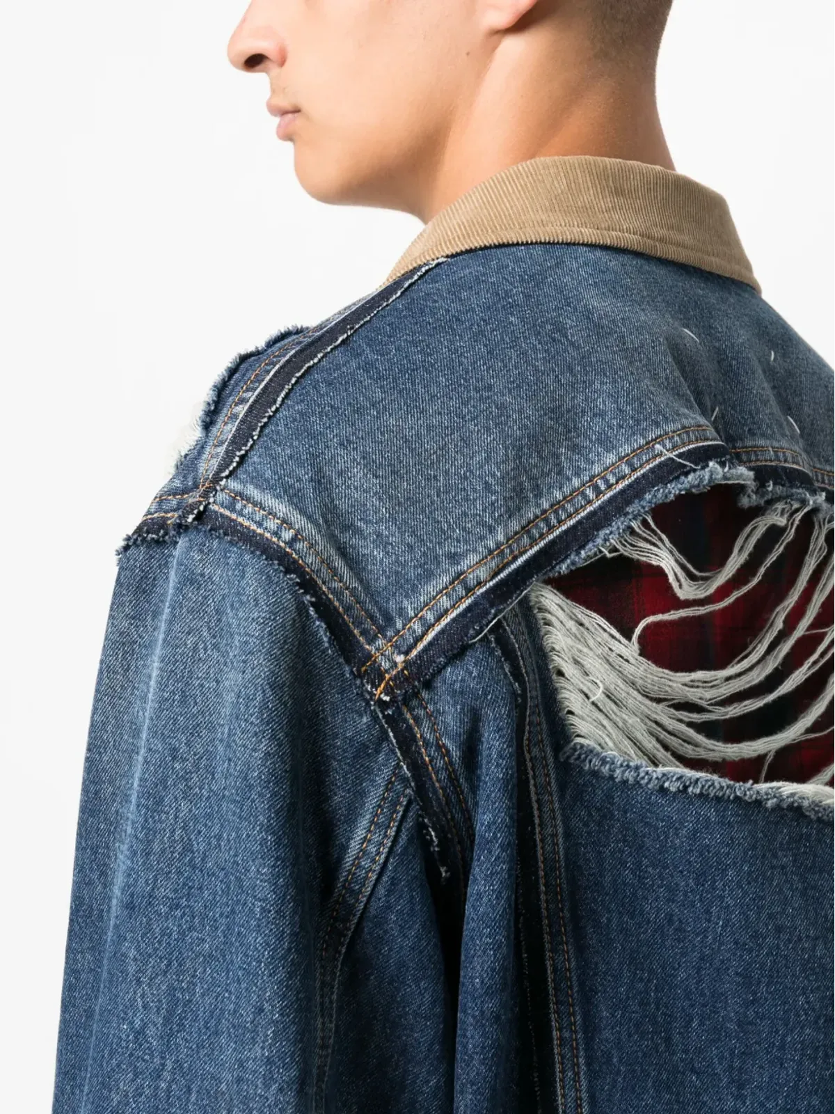 Maison Margiela ペンドルトン コラボ デニムジャケット - 画像5