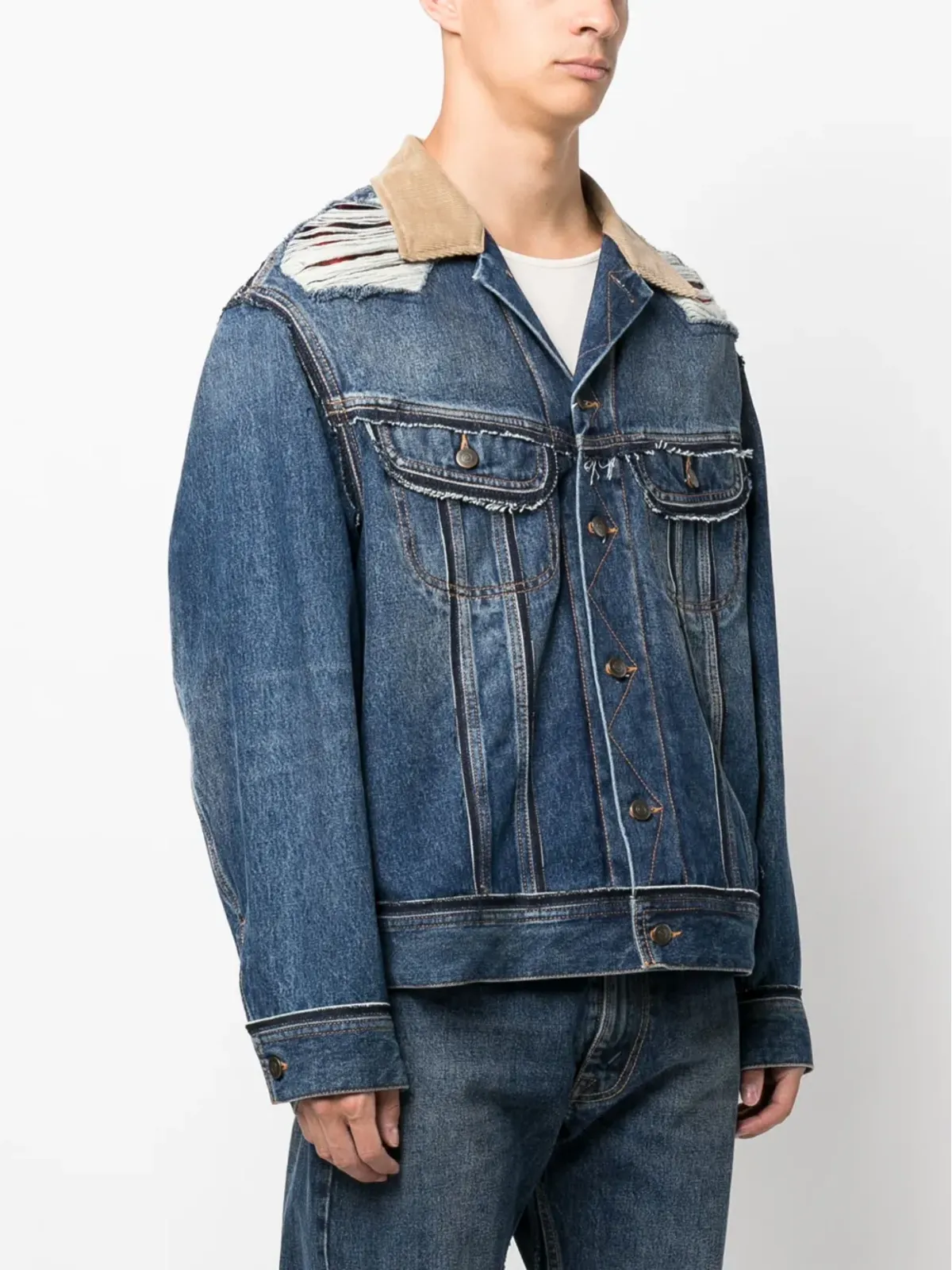 Maison Margiela ペンドルトン コラボ デニムジャケット - 画像4