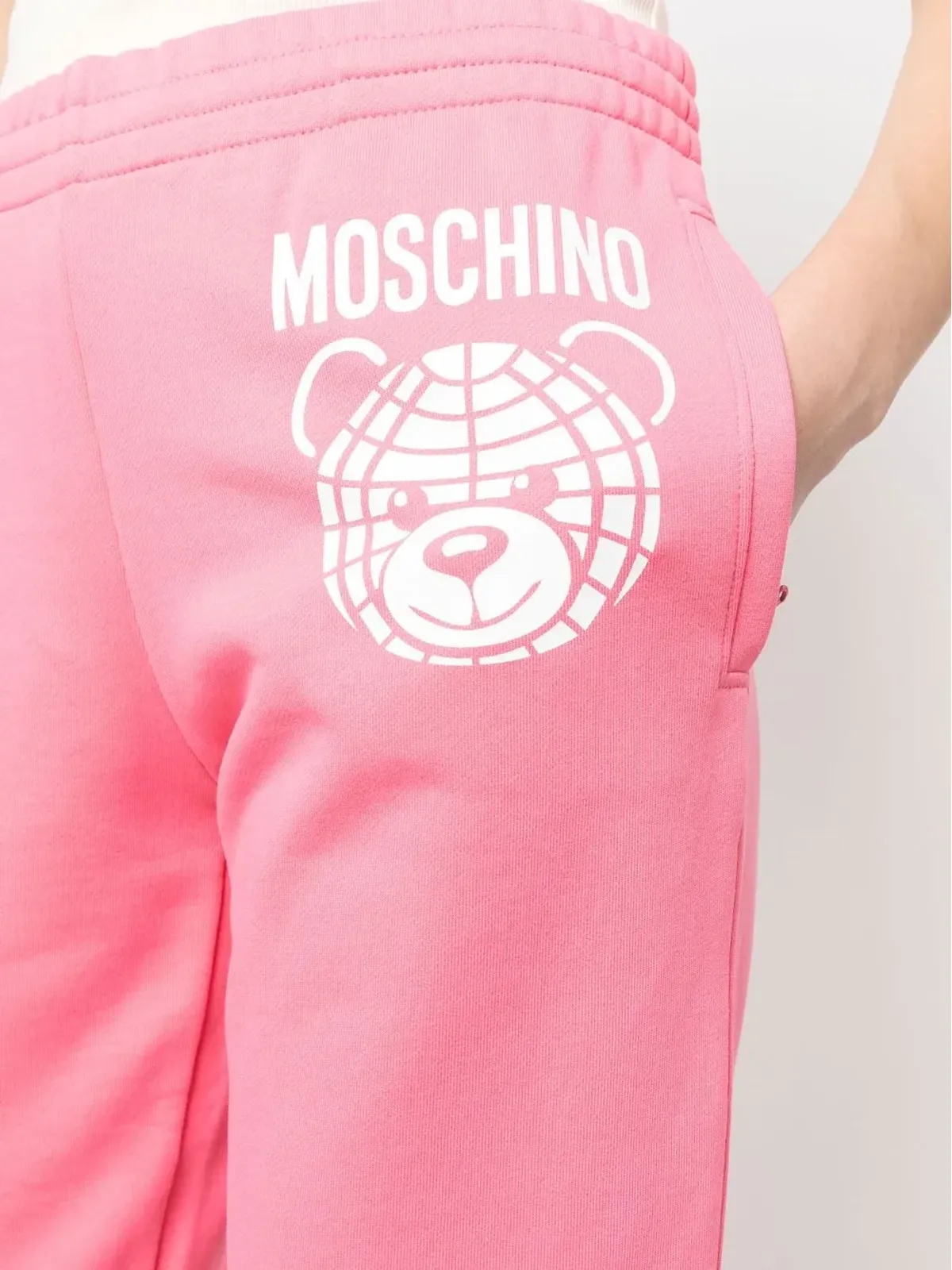 Moschino テディベア柄オーガニックコットン スウェットパンツ - 画像5
