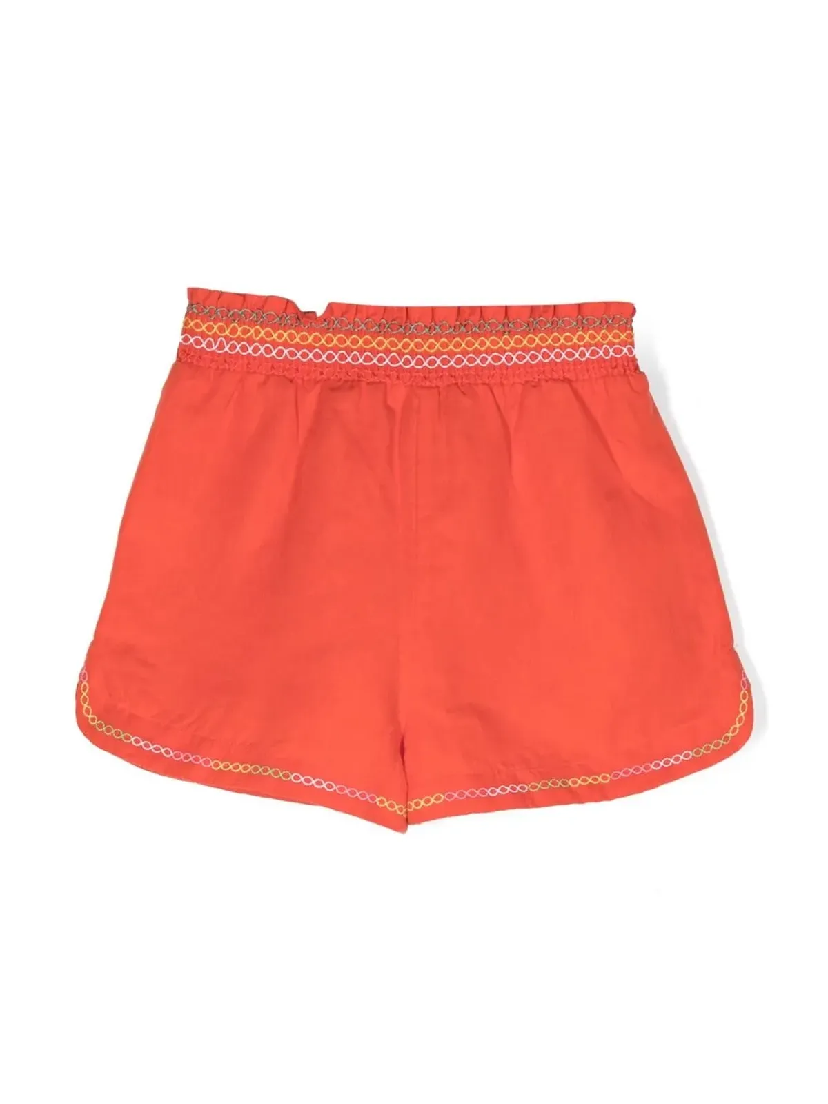 Stella McCartney Kids 刺繍パロット柄カジュアルショーツ - 画像2
