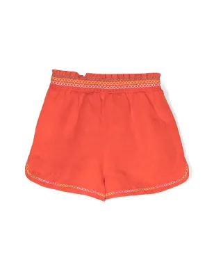Stella McCartney Kids 刺繍パロット柄カジュアルショーツ - サムネイル2