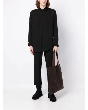 Yohji Yamamoto クロップドレッグパンツ - サムネイル2