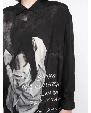 Yohji Yamamoto グラフィックプリント長袖シャツ - サムネイル5