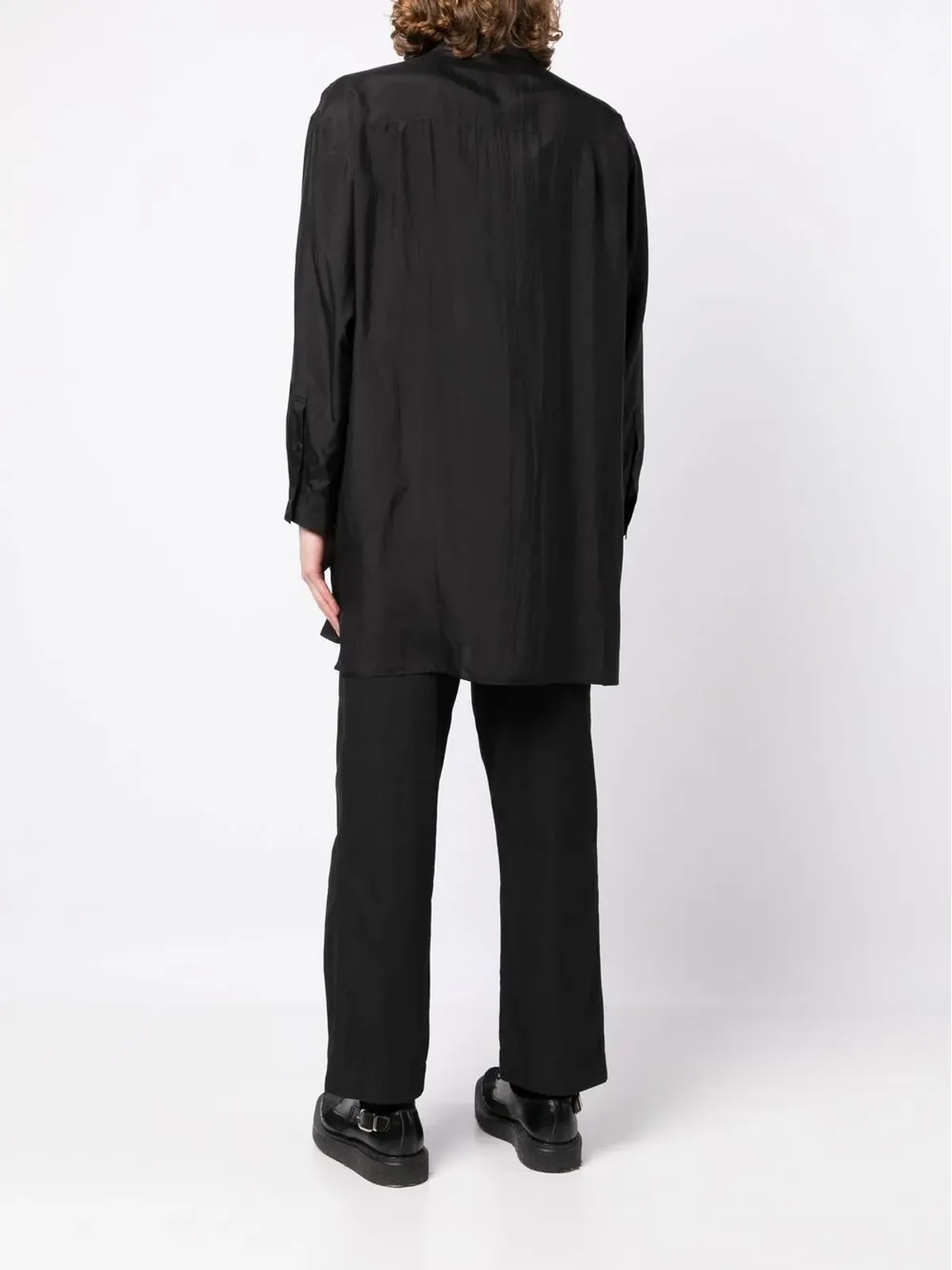 Yohji Yamamoto グラフィックプリント長袖シャツ - 画像4