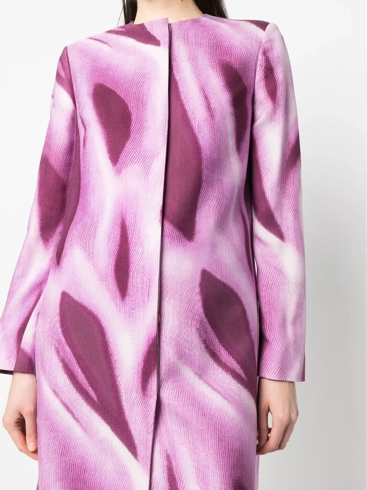 Versace Pre-Owned 1990年代プリント ラウンドネック コート - 画像5