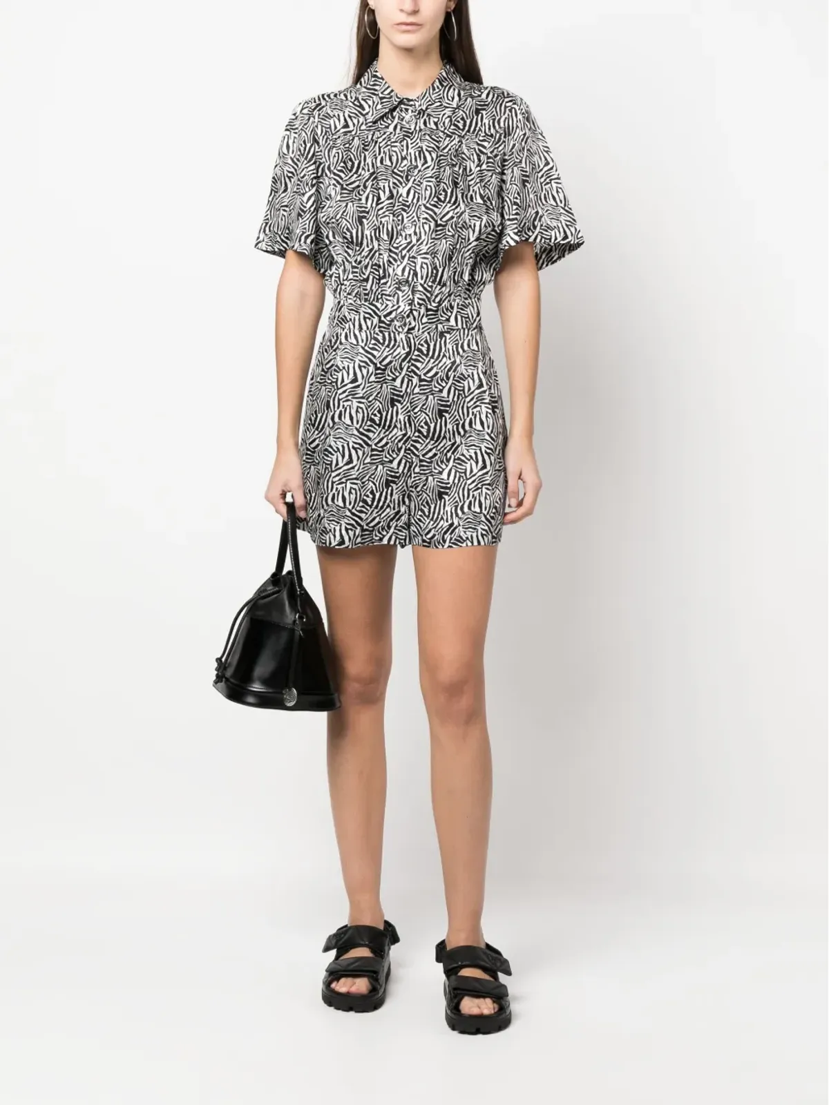 Michael Michael Kors グラフィックプリント半袖プレイスーツ - 画像2