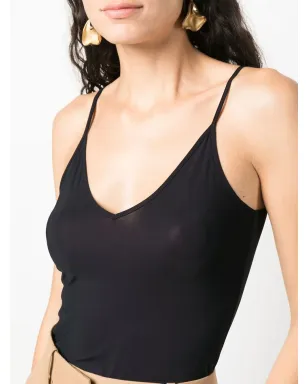Jil Sander Vネック キャミソールトップ - ブラック - サムネイル5