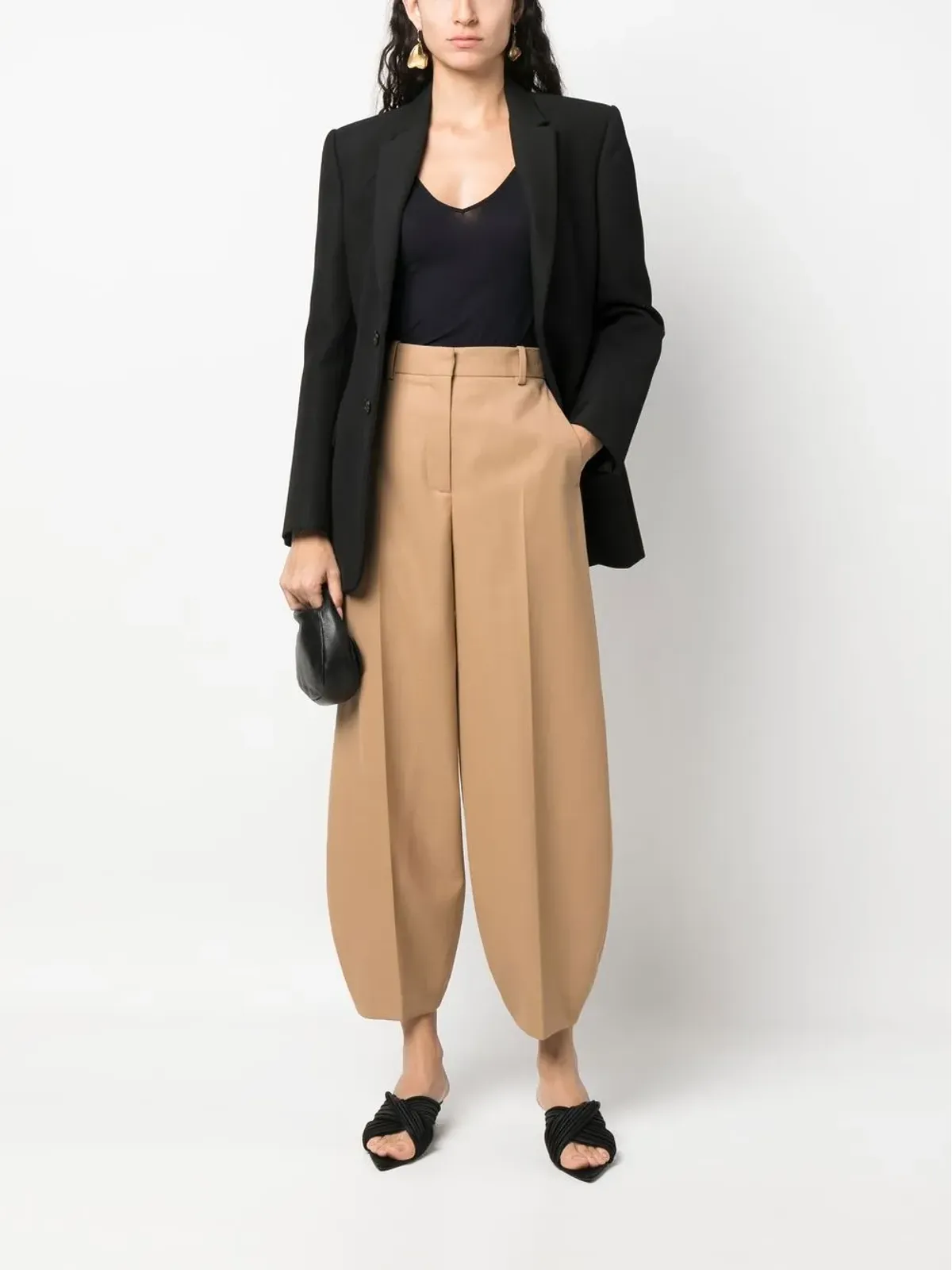 Jil Sander Vネック キャミソールトップ - ブラック - 画像2