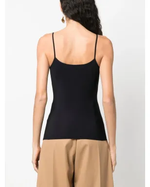 Jil Sander Vネック キャミソールトップ - ブラック - サムネイル4