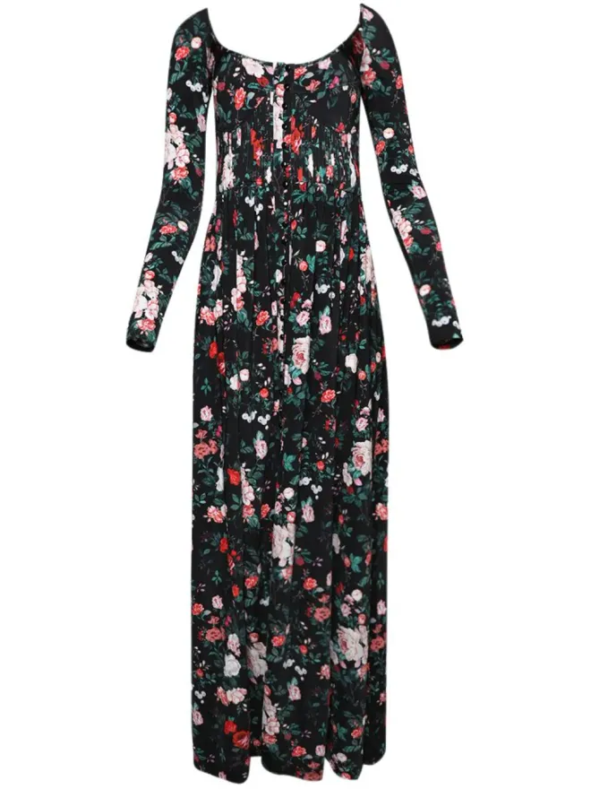 rabanne Rabanne ローズプリント マキシドレスの商品画像