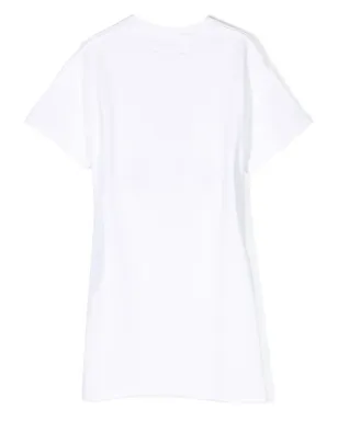 MM6 Maison Margiela Kids ロゴプリント ベルト付き Tシャツ - サムネイル2