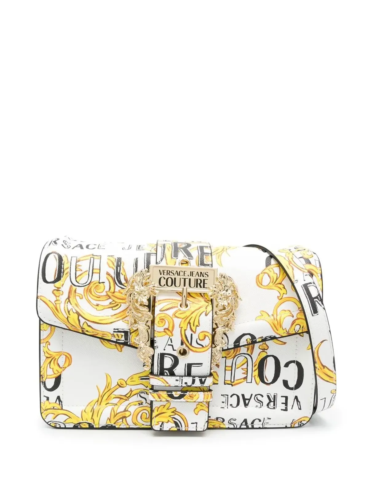Versace Jeans Couture バロック柄 バックル付きクロスボディバッグ - 画像1