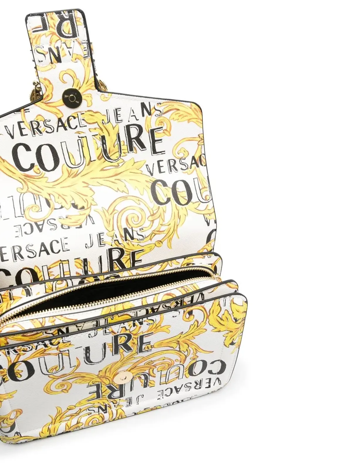 Versace Jeans Couture バロック柄 バックル付きクロスボディバッグ - 画像5