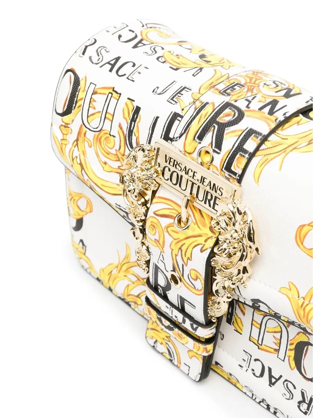 Versace Jeans Couture バロック柄 バックル付きクロスボディバッグ - 画像4