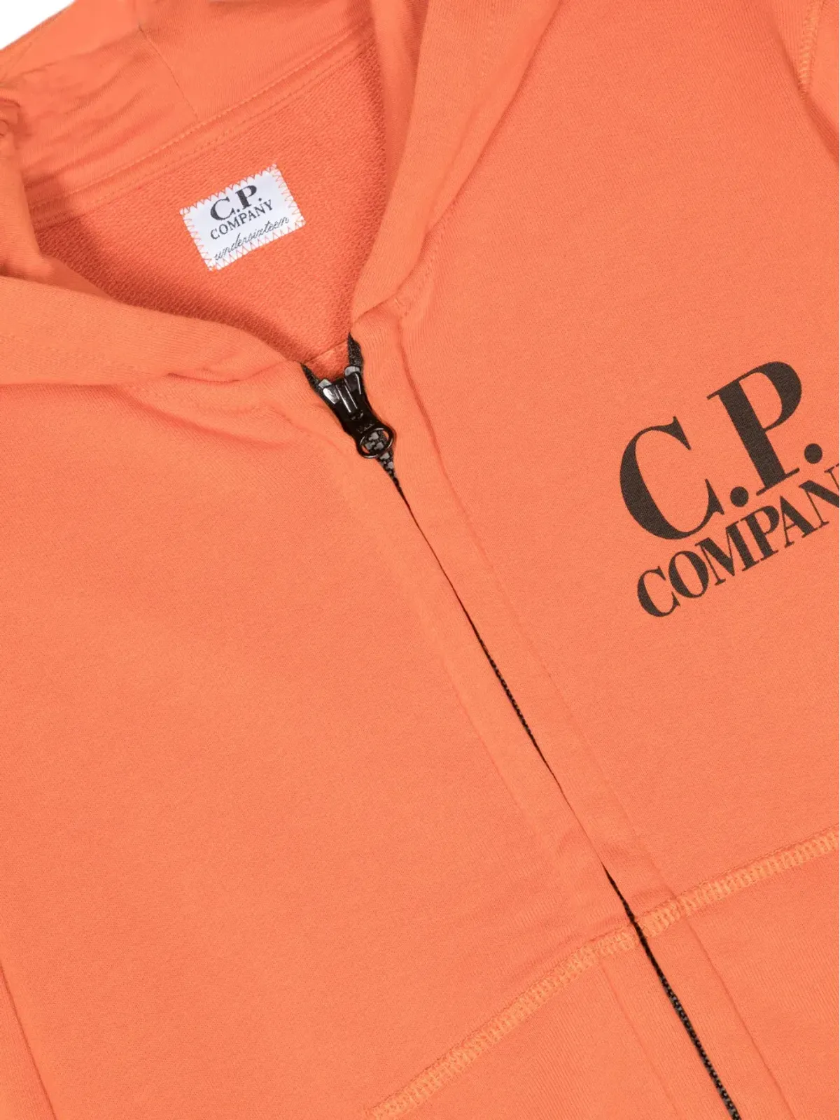 C.P. Company Kids ロゴプリント ジップアップフーディー - 画像3