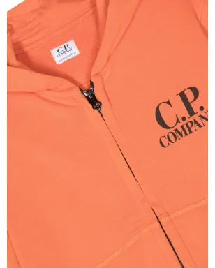 C.P. Company Kids ロゴプリント ジップアップフーディー - サムネイル3