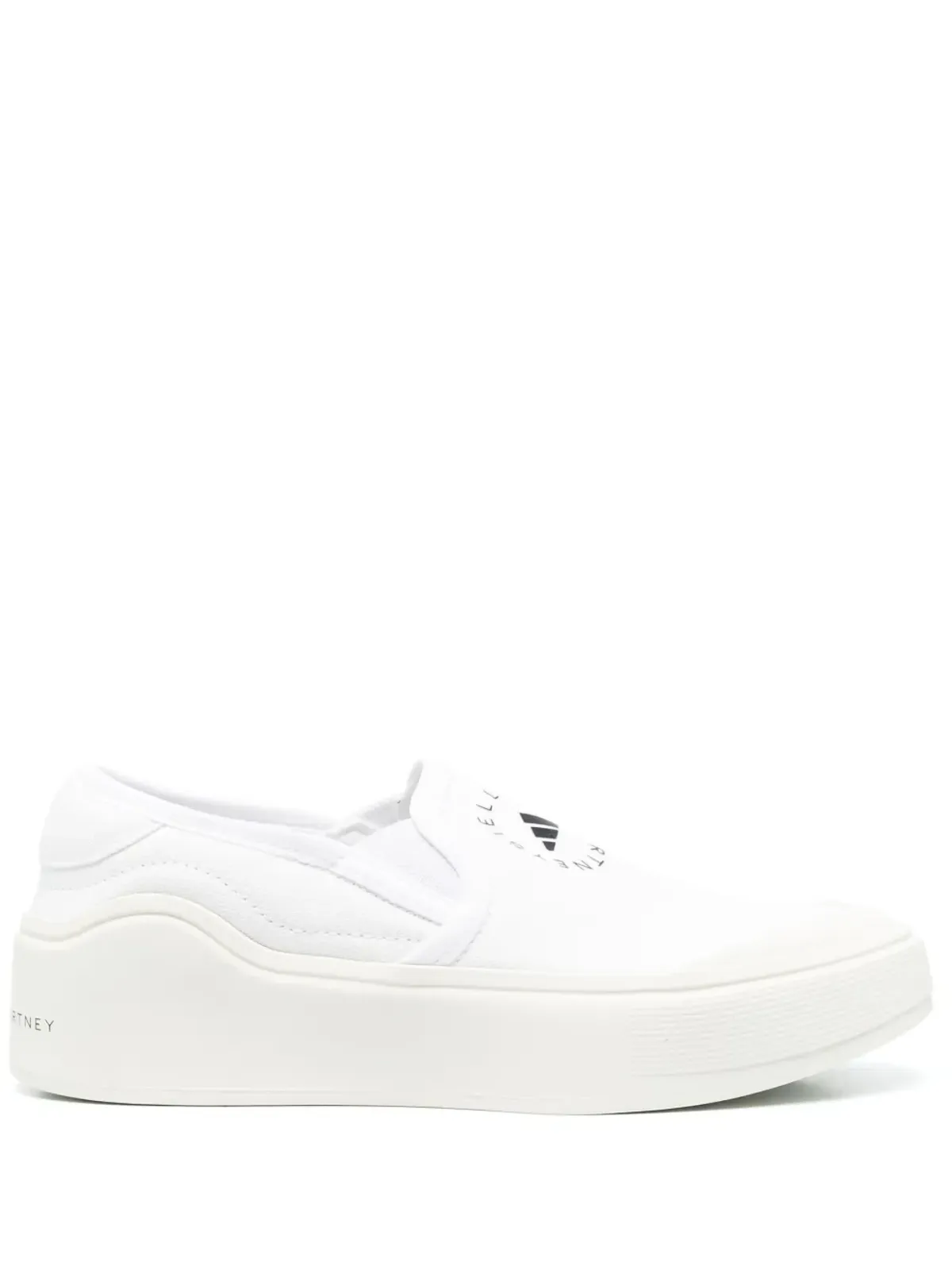 adidas by Stella McCartney ロゴプリント スリップオン スニーカー - 画像1